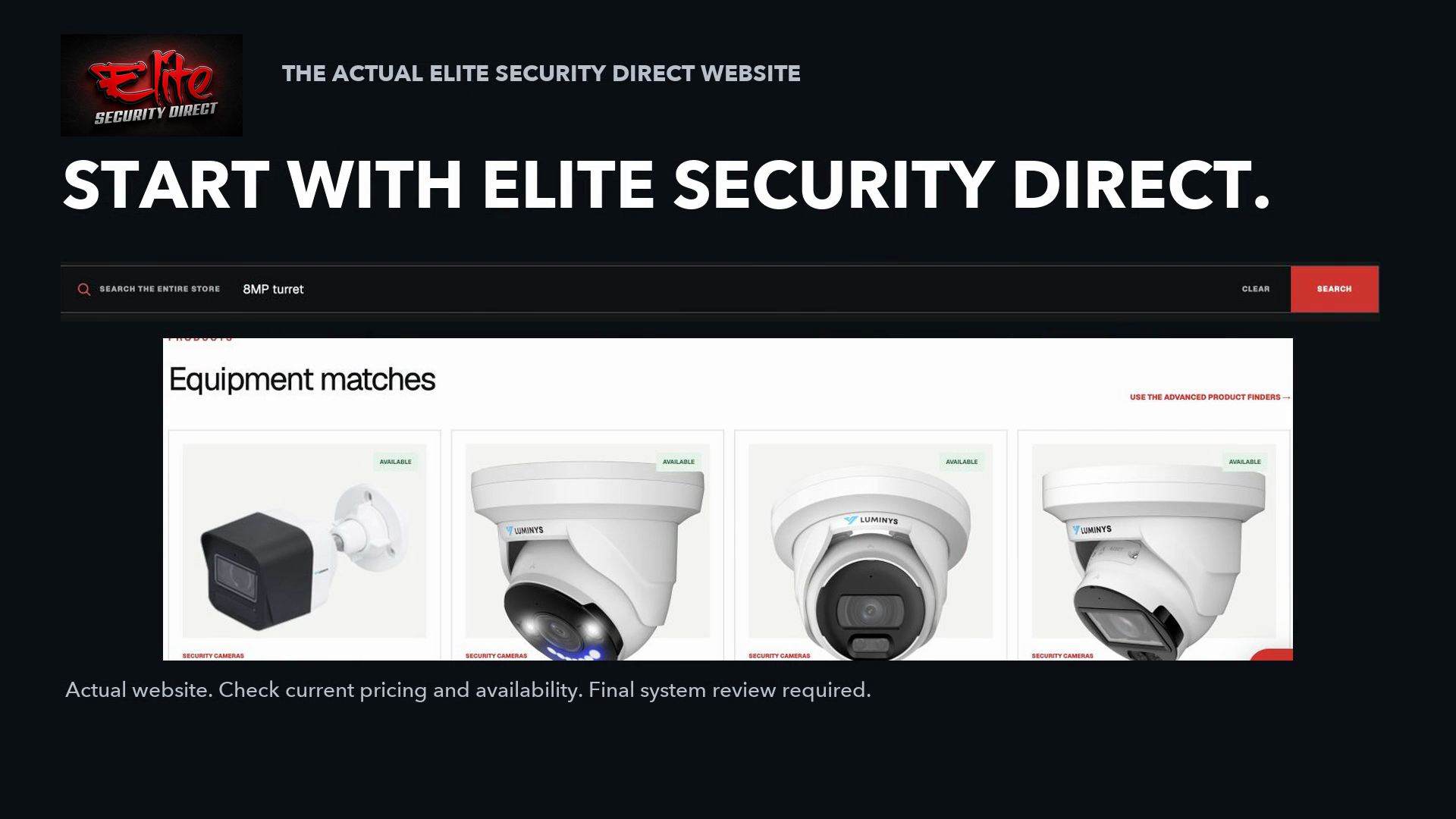 Find the equipment for your next system.