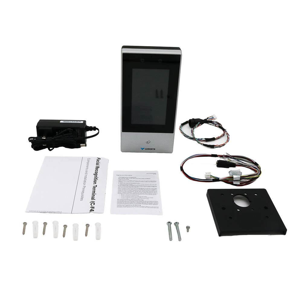 Luminys C-F4A Facial Recognition Terminal, alternate product view 4