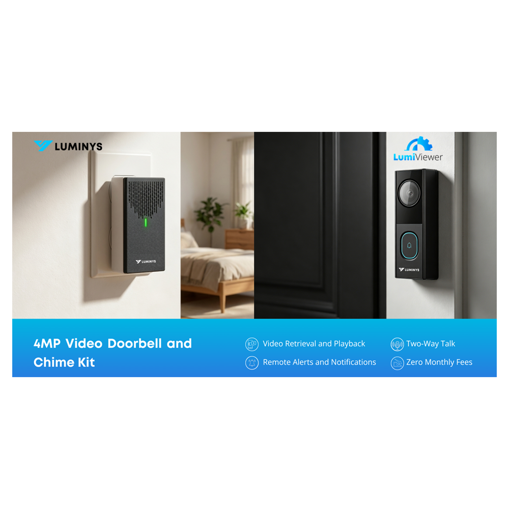 Luminys DW401-CW01 4MP Wired Video Doorbell Kit, alternate product view 6