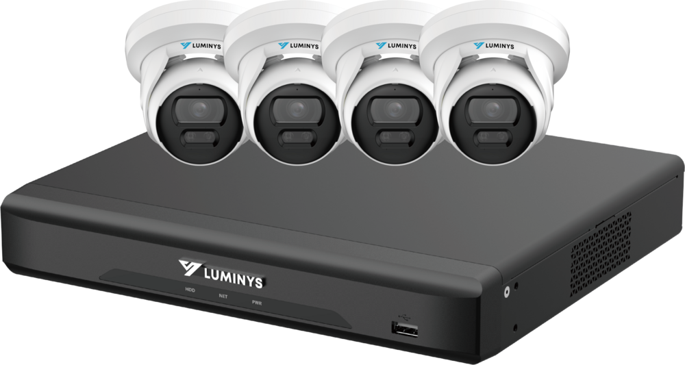 Luminys K54-4D1A2: 4 Channel LumiDeterrent 4 x 5MP Cameras