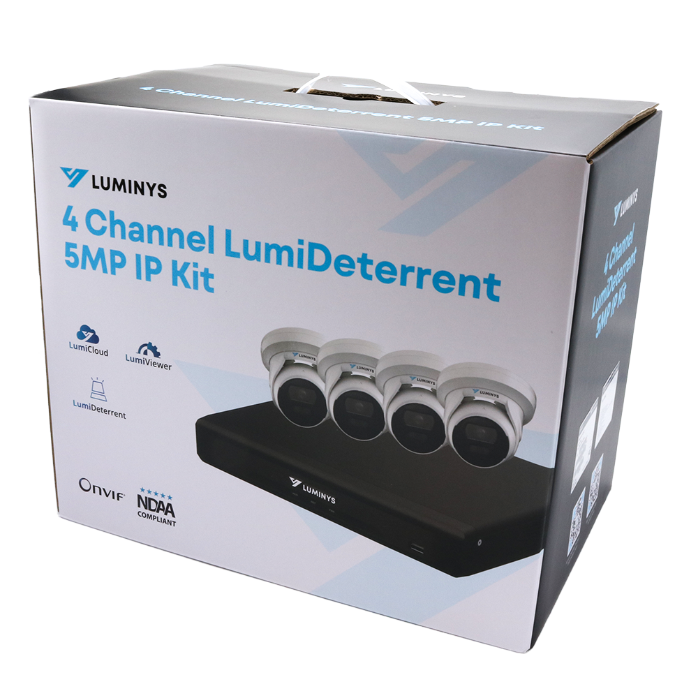 Luminys K54-4D1A2: 4 Channel LumiDeterrent 4 x 5MP Cameras, alternate product view 2