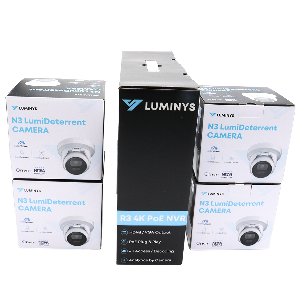 Luminys K54-4D1A2: 4 Channel LumiDeterrent 4 x 5MP Cameras, alternate product view 3