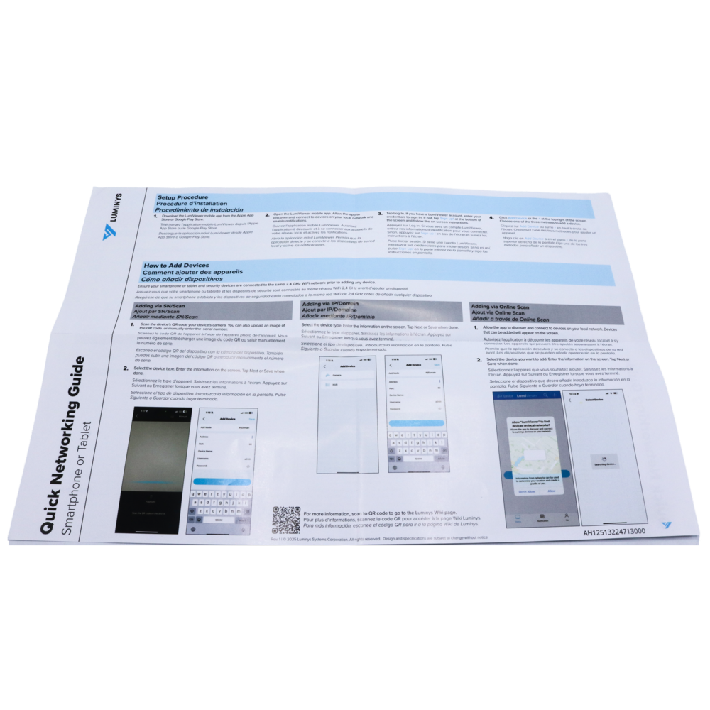 Luminys K54-4L1A2 4CH 5MP LumiLuxLite IP Kit, alternate product view 7