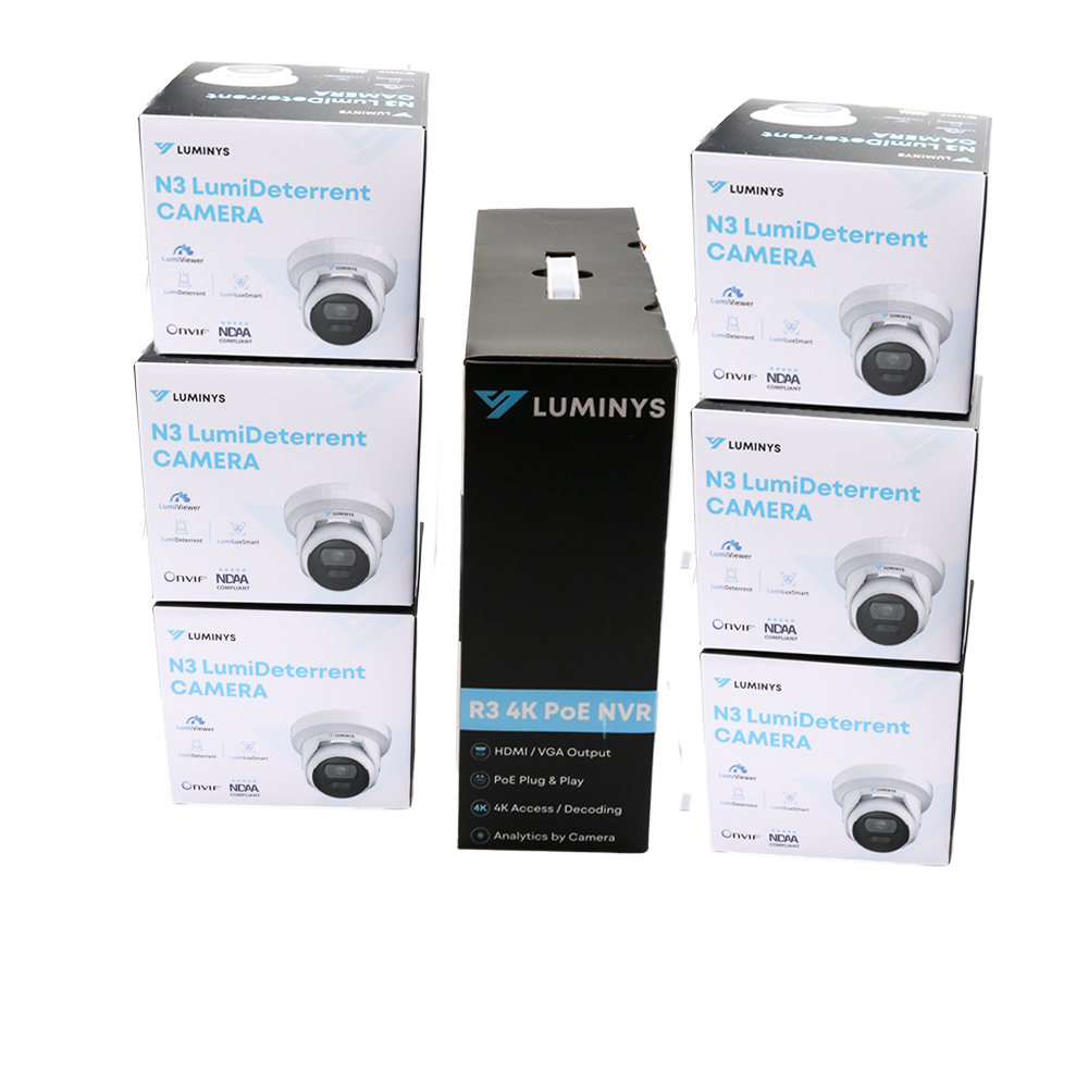 Luminys K56-8D1A2: 8 Channel LumiDeterrent 6 x 5MP Cameras, alternate product view 3