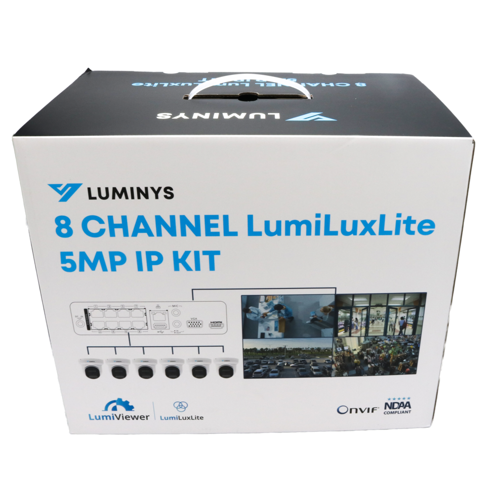 Luminys K56-8L1A2 8CH 5MP LumiLuxLite IP Kit, alternate product view 2