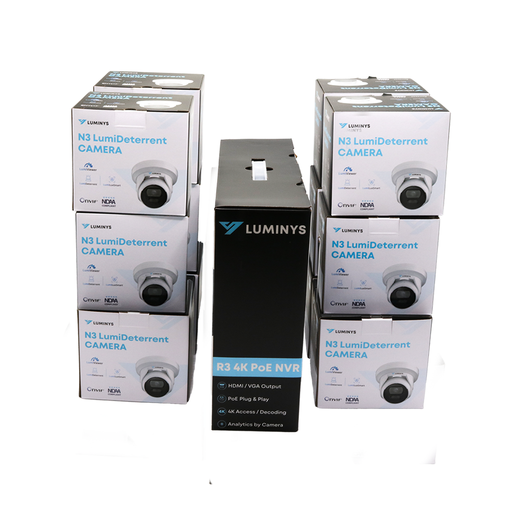 Luminys K5T-16D2A4: 16 Channel LumiDeterrent 12 x 5MP Cameras, alternate product view 3