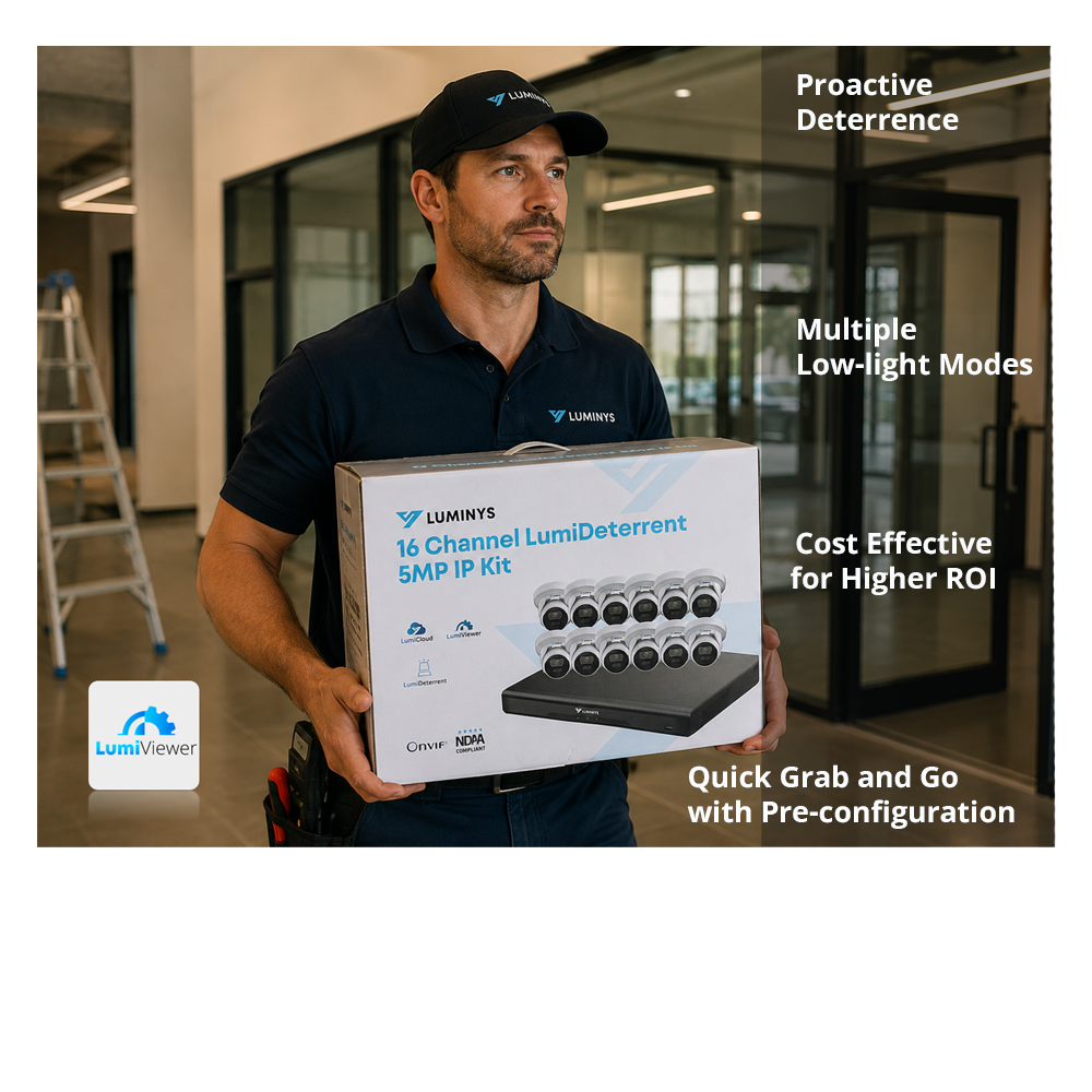 Luminys K5T-16D2A4: 16 Channel LumiDeterrent 12 x 5MP Cameras, alternate product view 8