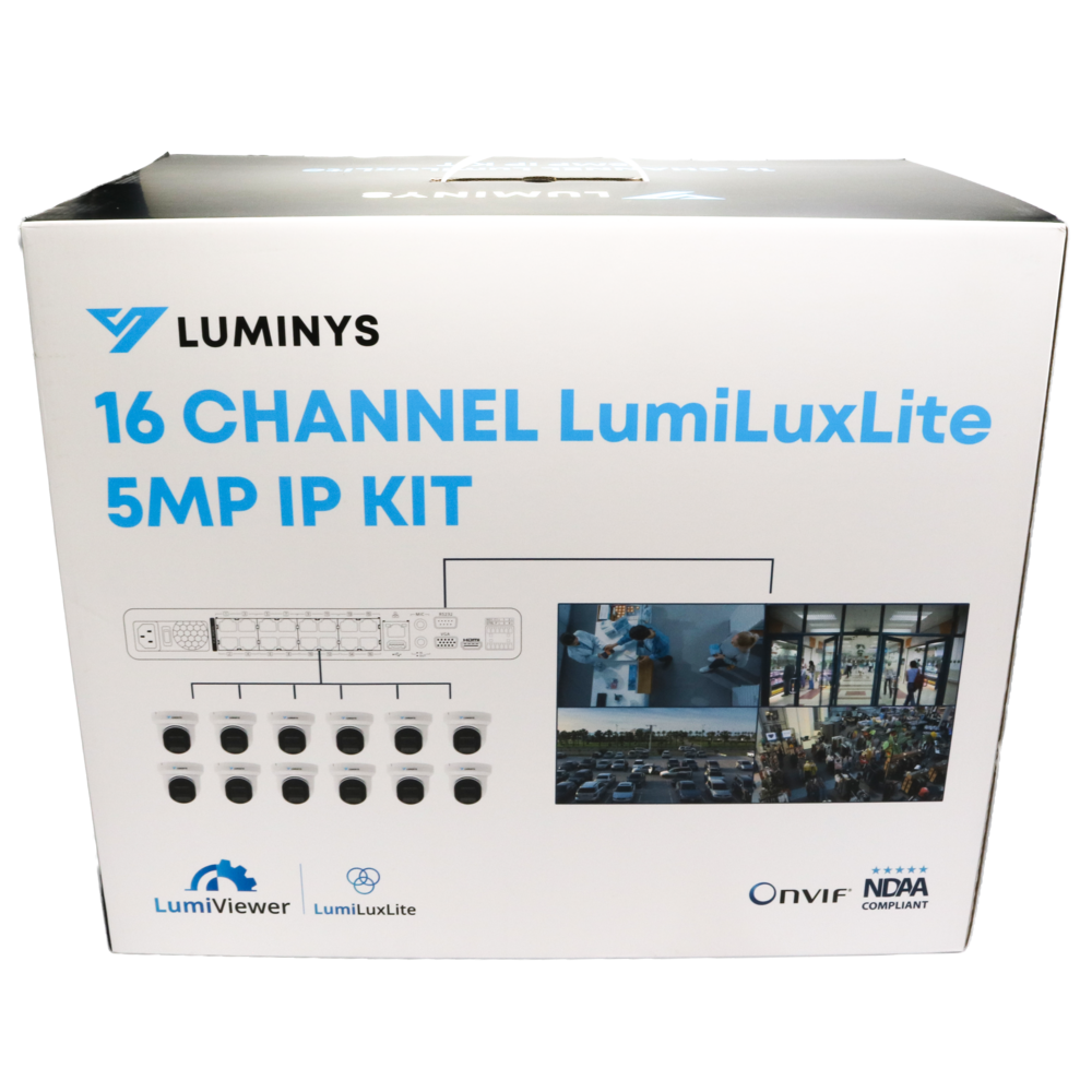 Luminys K5T-16L2A4 16CH 5MP LumiLuxLite IP Kit, alternate product view 2