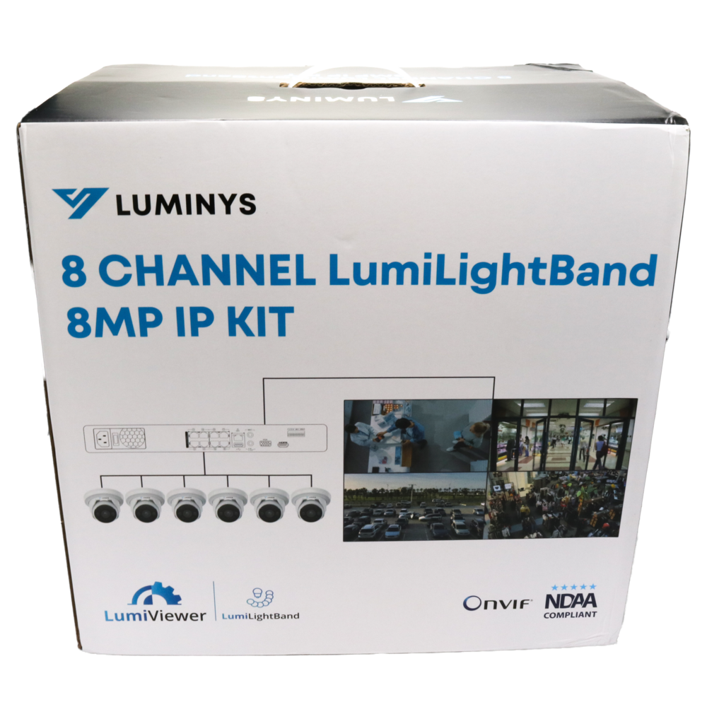 Luminys K86-8B2A4 8CH 8MP LumiLightBand IP Kit, alternate product view 2