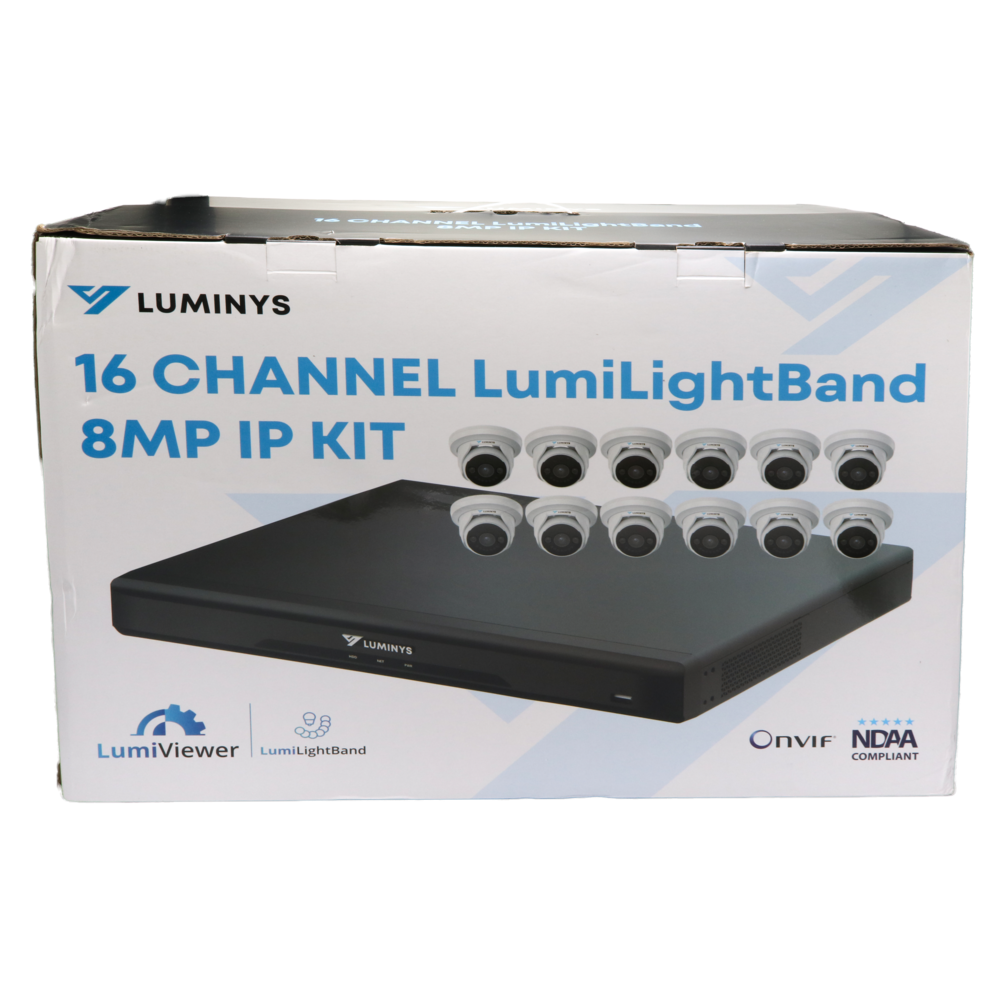 Luminys K8T-16B2A4 16CH 8MP LumiLightBand IP Kit, alternate product view 2
