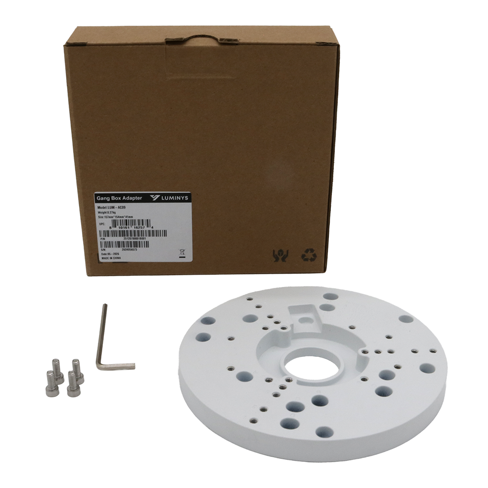 Luminys LUM-AC09: Installation Plate for Gang Box, alternate product view 3
