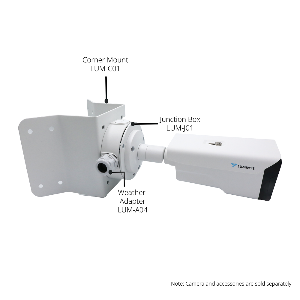 Luminys N3B-8LAV 8MP Network LumiLuxSmart Bullet Camera (Vari-Focal), alternate product view 4