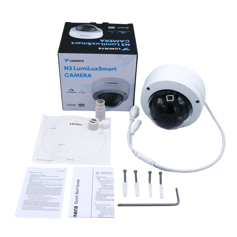 Luminys N3D-4LA2 4MP Network LumiLuxSmart Dome Camera (2.8mm), alternate product view 7