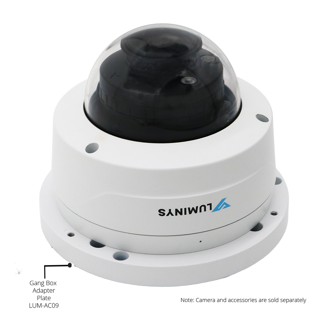 Luminys N3D-8LAV 8MP Network LumiLuxSmart Dome Camera (Vari-Focal), alternate product view 7
