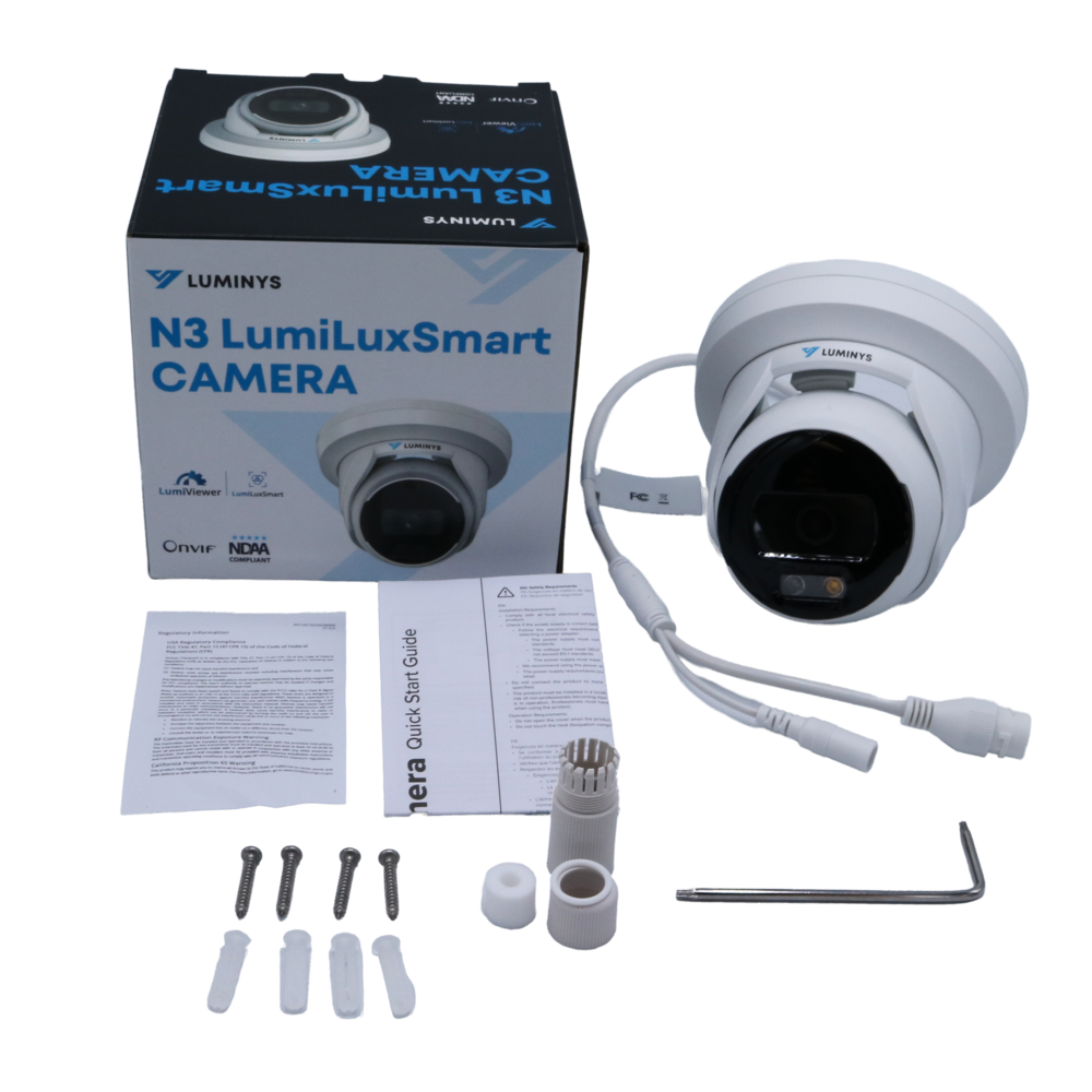 Luminys N3T-8LA2 8MP Network LumiLuxSmart Turret Camera (2.8mm), alternate product view 10
