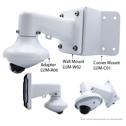 Luminys N3W-4LA2 4MP Network LumiLuxSmart Wedge Camera (2.8mm), alternate product view 3