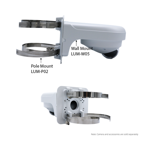 Luminys N3W-4LA2 4MP Network LumiLuxSmart Wedge Camera (2.8mm), alternate product view 4