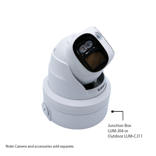 Luminys N5P-8DA2 2 x 4MP Network LumiDeterrent Stitched Turret Camera (2.8 mm), alternate product view 4