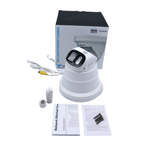 Luminys N5P-8DA2 2 x 4MP Network LumiDeterrent Stitched Turret Camera (2.8 mm), alternate product view 7