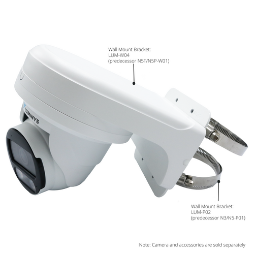 Luminys N5T-4LA2C 4MP Network LumiCloud Turret Camera, alternate product view 6