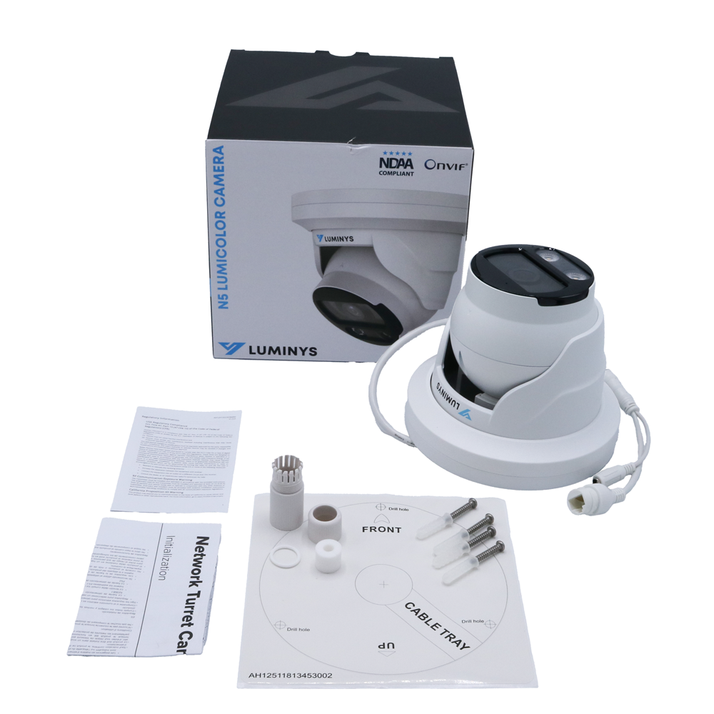 Luminys N5T-8CA2 8MP Network LumiColor Turret Camera (2.8 mm), alternate product view 7