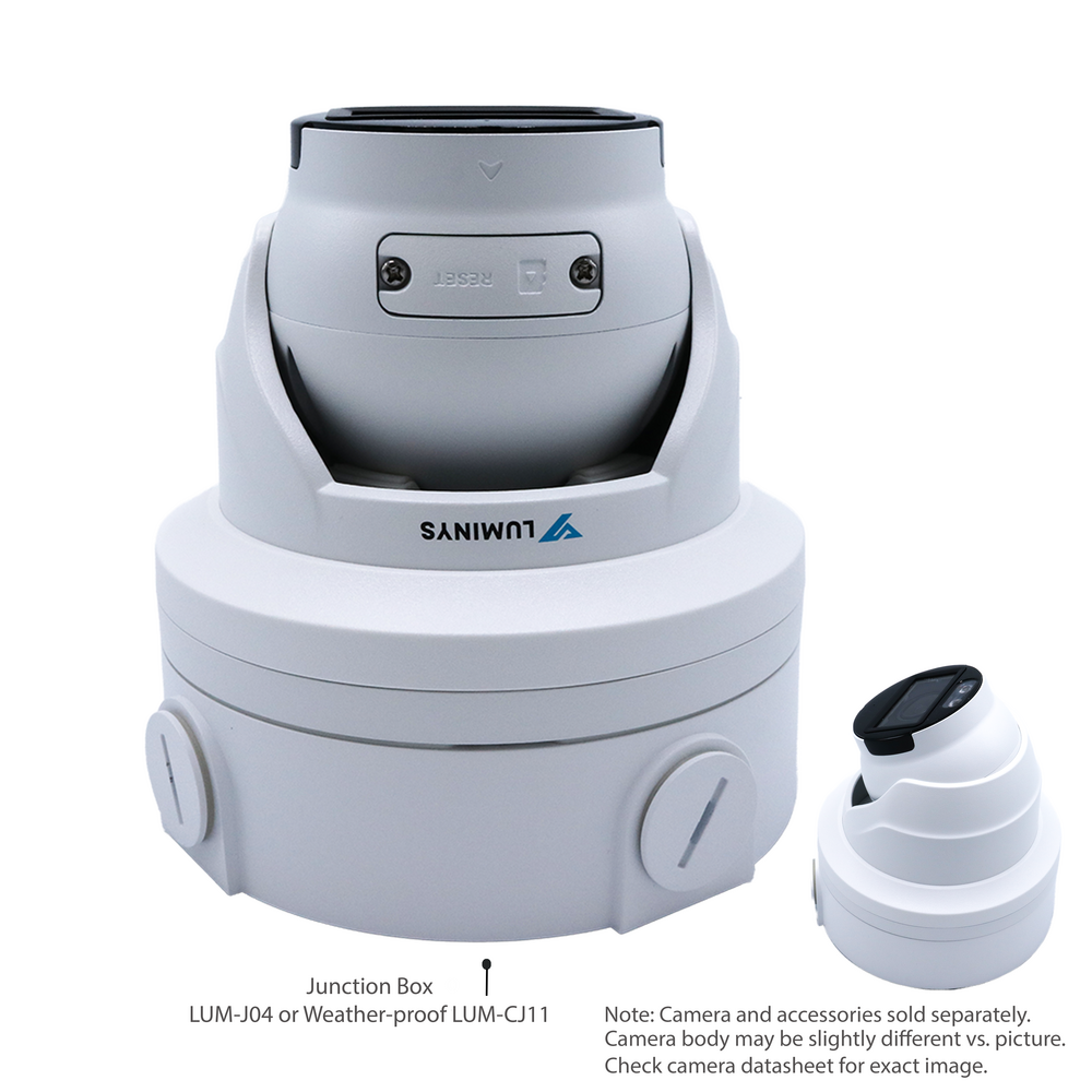 Luminys N5T-8DAV 8MP Network LumiDeterrent Turret Camera (Vari-Focal), alternate product view 4