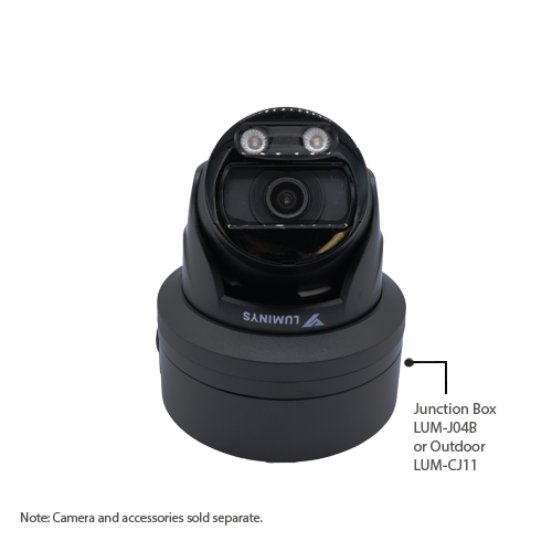 Luminys N5T-8LA2B 8MP Network LumiLuxSmart Black Turret Camera (2.8 mm), alternate product view 4