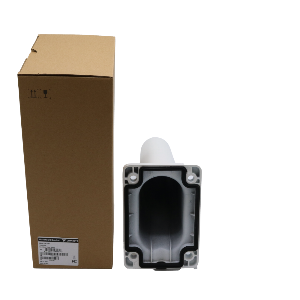 Luminys P44-W01: P44 PTZ, N9F Fisheye, and N9P Multi-Sensor Wall Mount Bracket, alternate product view 2