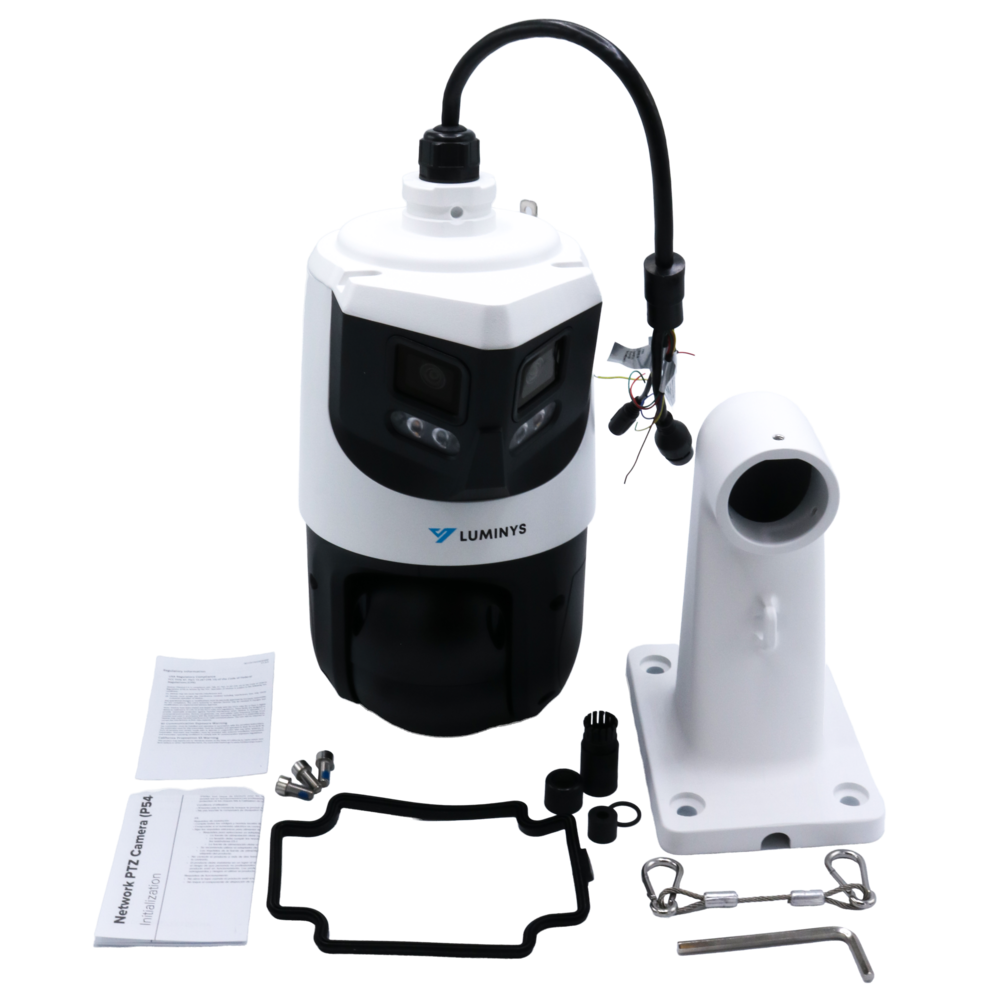 Luminys P54-4DA25 4MP Network 25x LumiDeterrent + Dual-stitched Lens Camera, alternate product view 4