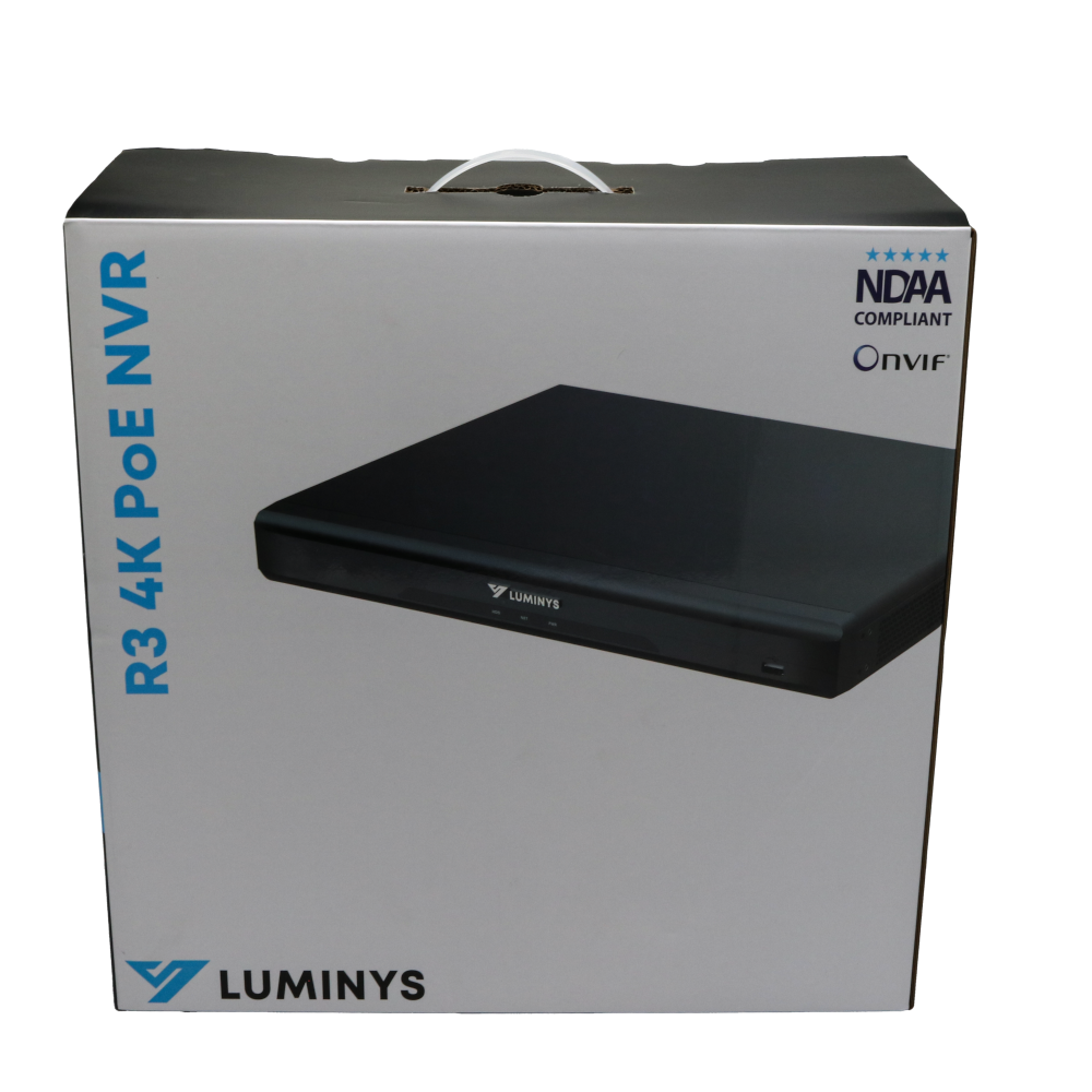 Luminys R32-16PA R3 Starter Series 16CH 4K PoE NVR, alternate product view 5