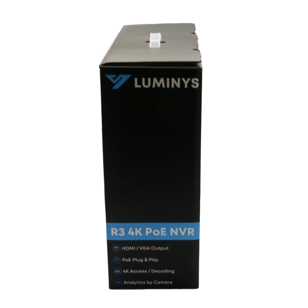 Luminys R32-16PA R3 Starter Series 16CH 4K PoE NVR, alternate product view 6