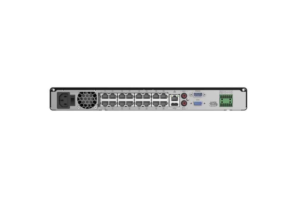 Luminys R42-16PA R4 Mainstream Series NVR, 16MP 16 Channel, 16-Port PoE, alternate product view 3
