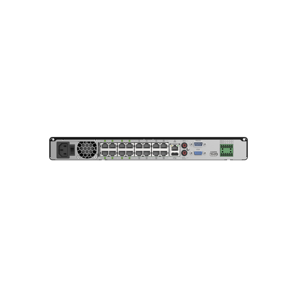 Luminys R52-16PA R5 Mainstream Series NVR, 8K 16 Channel, 16 PoE, alternate product view 3