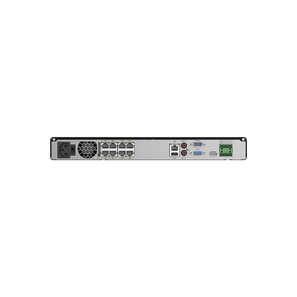 Luminys R52-8PA R5 Mainstream Series NVR, 8K 8 Channel, 8 PoE, alternate product view 3