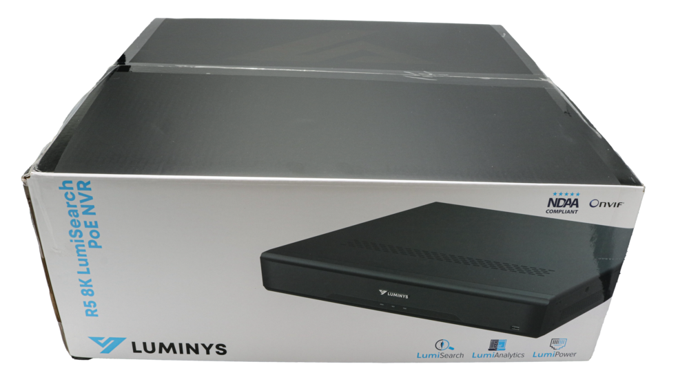 Luminys R54-32PA R5 Mainstream Series NVR, 8K 32 Channel, 24 PoE, alternate product view 5
