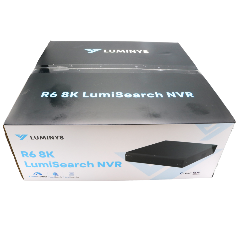 Luminys R68-XNA R6 Extreme Series NVR, 32MP 128 Channel 2U Dual NIC, alternate product view 7