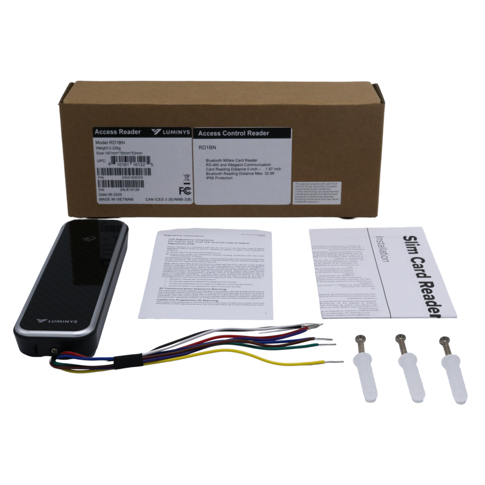 Luminys RD1BN Bluetooth & Card Access Reader, alternate product view 4