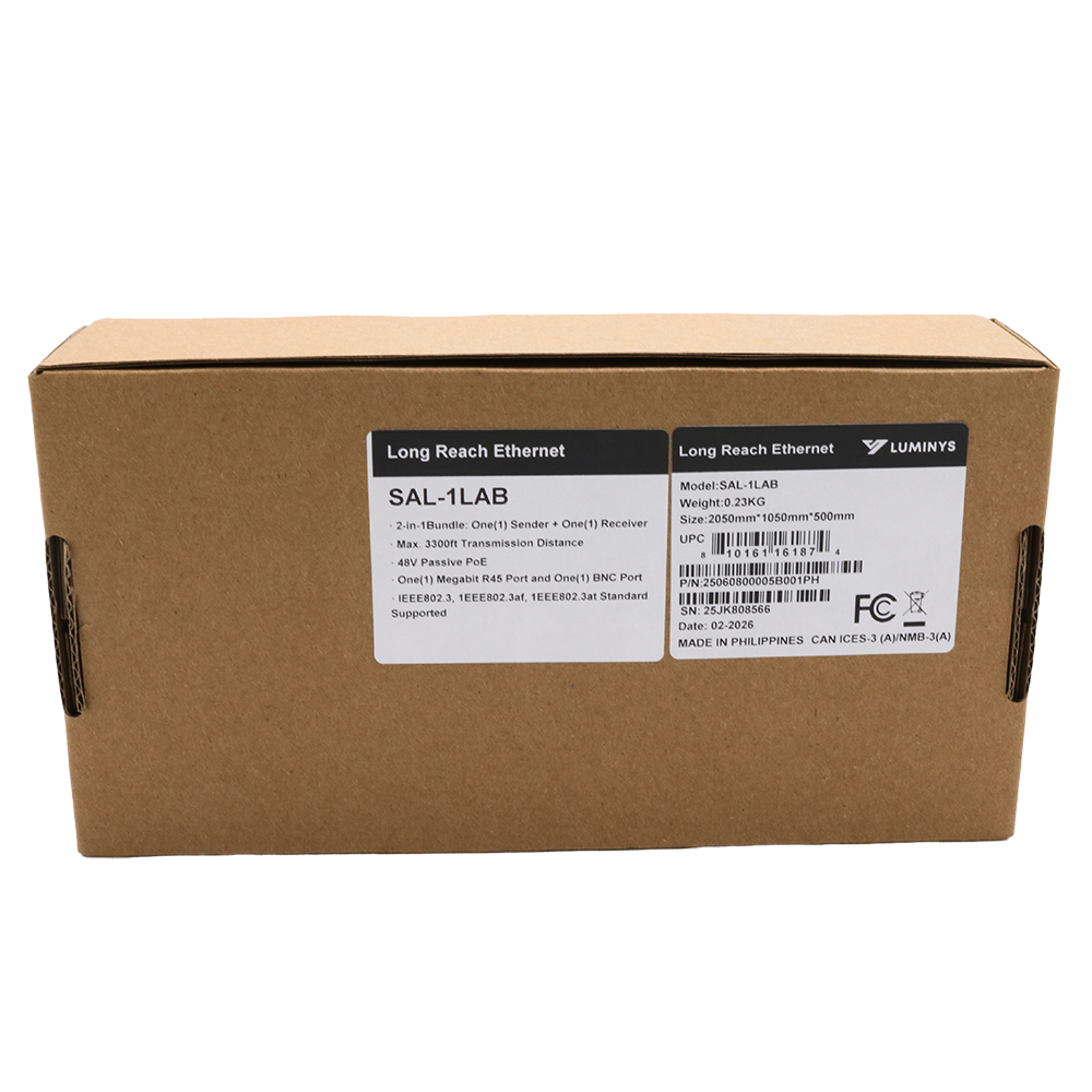 Luminys SAL-1LAB Single-Port Ethernet & PoE over Coax Extender, alternate product view 6