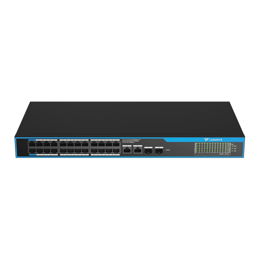 Luminys SML-28GPA 24-Port PoE Cloud Managed Gigabit Switch (PoE++), alternate product view 2