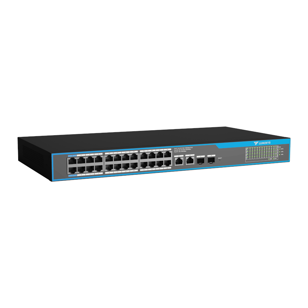 Luminys SML-28GPA 24-Port PoE Cloud Managed Gigabit Switch (PoE++), alternate product view 3
