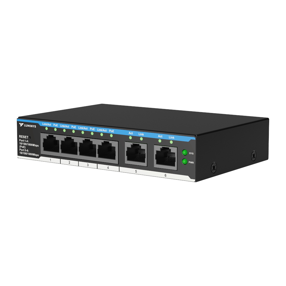 Luminys SML-6GPA 4-Port PoE Cloud Managed Gigabit Switch