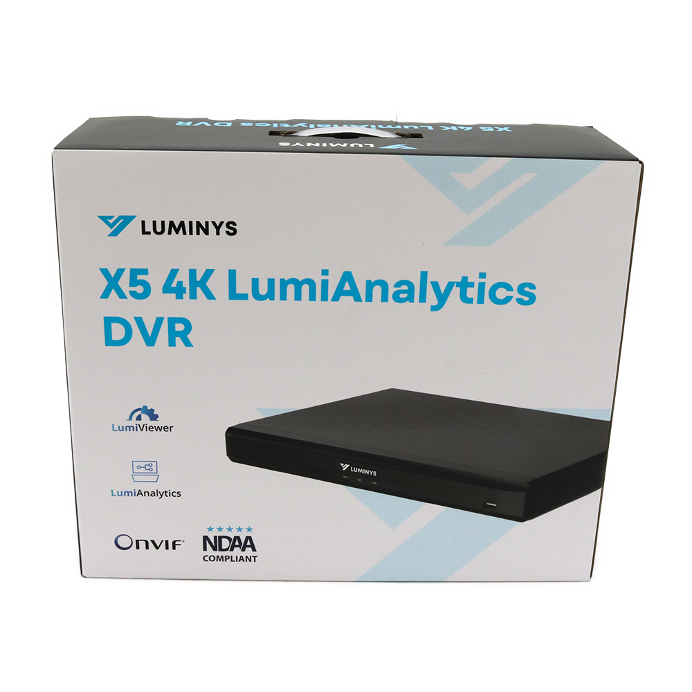 Luminys X52-16KA 4K Hybrid DVR – 16-Ch Analog / 32-Ch IP Security Recorder, alternate product view 5